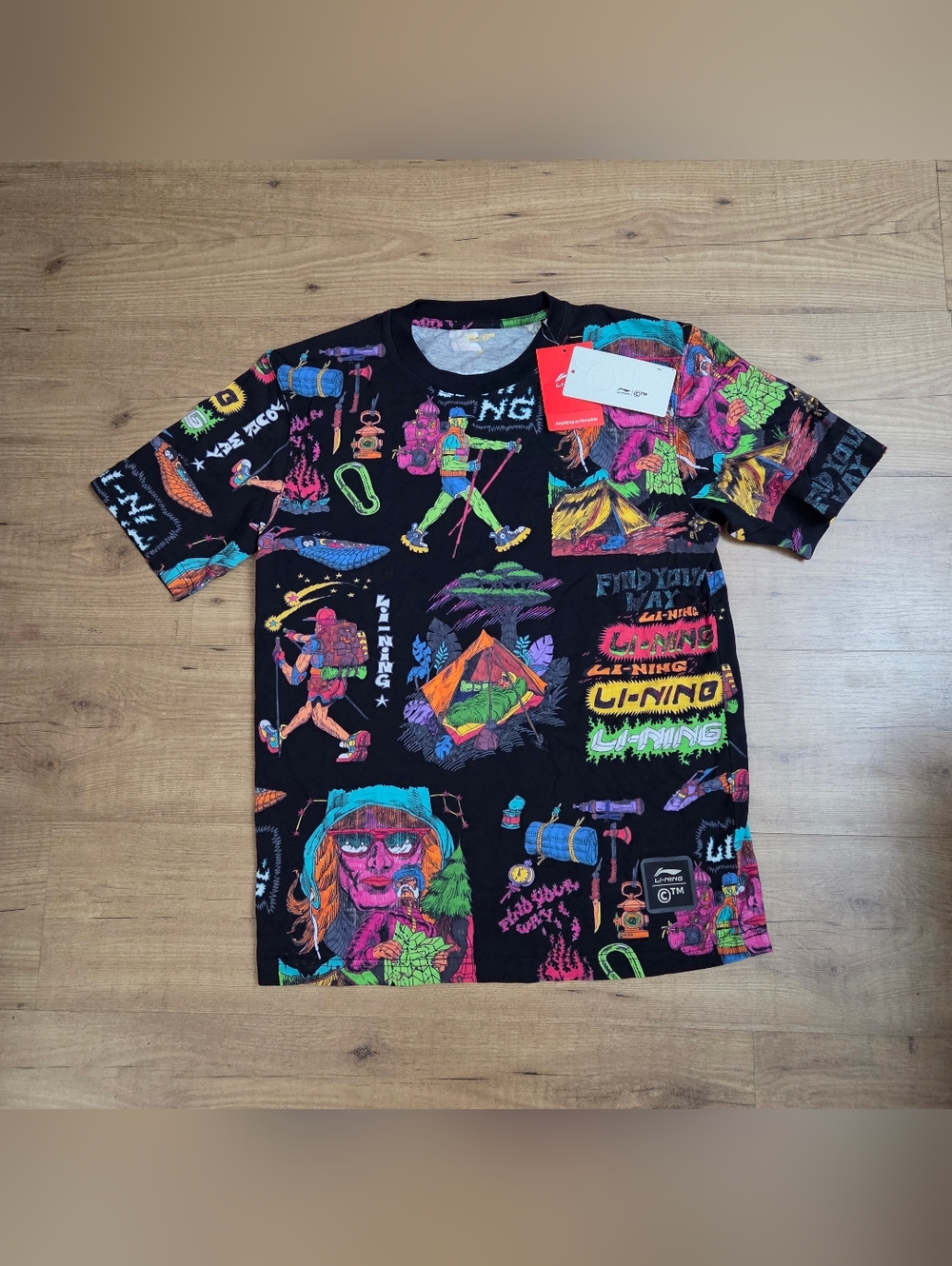 Chinatown x Li-Ning Shooting Stars AOP T-Shirt - Picture 6 of 15